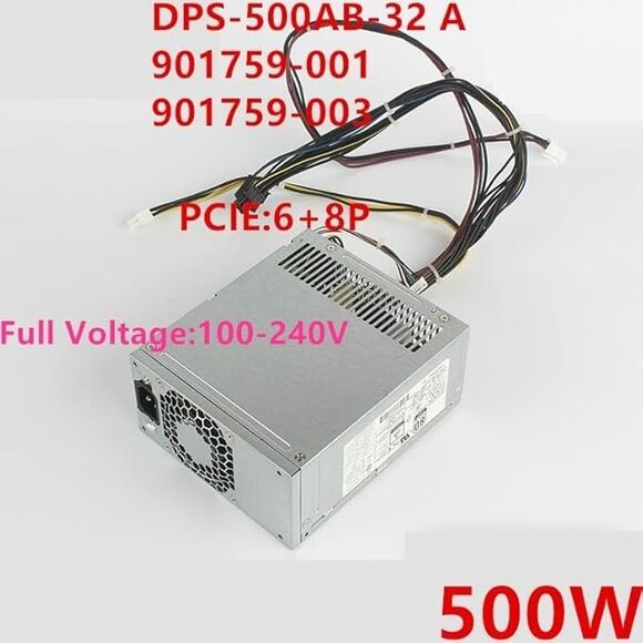 Original New PSU for H P 500W Power Supply DPS-500AB-32 A DPS-500AB-32A 901759-0 - Picture 2 of 12